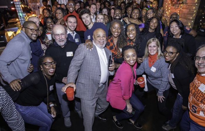 Attendees at Atlanta holiday party