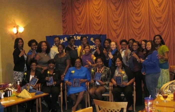 Sigma Gamma Rho Sorority group photo